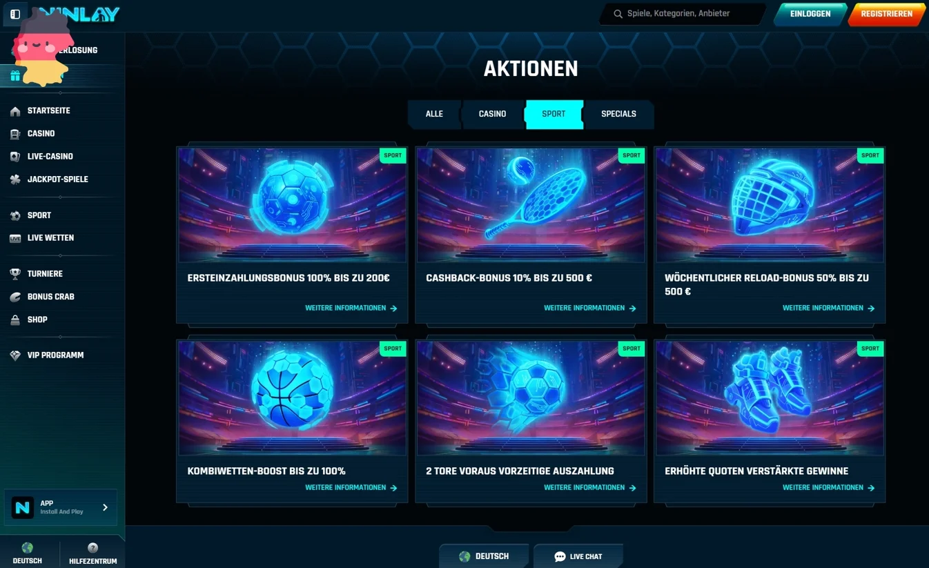 Ninlay Casino Bonus